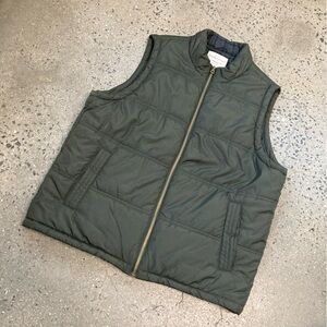 Weatherproof Vintage Men’s Olive Quilted Vest XL